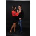 Embroidered blouse "Red Temptation"